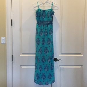 Vineyard Vines strapless maxi dress